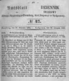 Amtsblatt der Königlichen Preussischen Regierung zu Bromberg. 1854.11.24 No.47