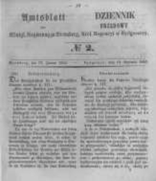 Amtsblatt der Königlichen Preussischen Regierung zu Bromberg. 1855.01.12 No.2