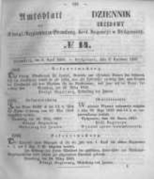 Amtsblatt der Königlichen Preussischen Regierung zu Bromberg. 1855.04.06 No.14