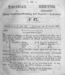 Amtsblatt der Königlichen Preussischen Regierung zu Bromberg. 1855.04.27 No.17