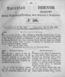 Amtsblatt der Königlichen Preussischen Regierung zu Bromberg. 1855.05.18 No.20