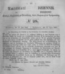 Amtsblatt der Königlichen Preussischen Regierung zu Bromberg. 1855.07.13 No.28