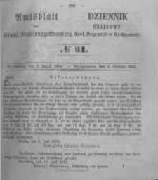 Amtsblatt der Königlichen Preussischen Regierung zu Bromberg. 1855.08.03 No.31