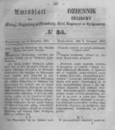 Amtsblatt der Königlichen Preussischen Regierung zu Bromberg. 1855.11.09 No.45