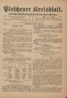 Pleschener Kreisblatt: Amtliches Publicationsblatt für den Kreis Pleschen 1901.01.30 Jg.49 Nr9
