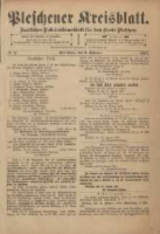 Pleschener Kreisblatt: Amtliches Publicationsblatt für den Kreis Pleschen 1901.02.06 Jg.49 Nr11
