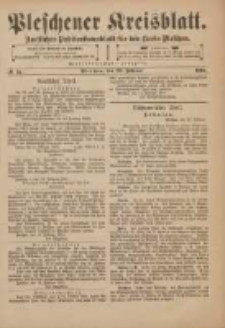 Pleschener Kreisblatt: Amtliches Publicationsblatt f&uuml;r den Kreis Pleschen 1901.02.20 Jg.49 Nr15