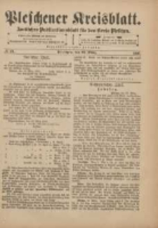 Pleschener Kreisblatt: Amtliches Publicationsblatt für den Kreis Pleschen 1901.03.23 Jg.49 Nr24