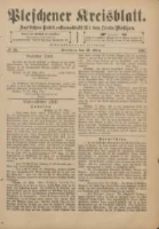 Pleschener Kreisblatt: Amtliches Publicationsblatt f&uuml;r den Kreis Pleschen 1901.03.27 Jg.49 Nr25