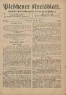 Pleschener Kreisblatt: Amtliches Publicationsblatt für den Kreis Pleschen 1901.03.27 Jg.49 Nr25