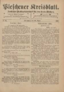 Pleschener Kreisblatt: Amtliches Publicationsblatt für den Kreis Pleschen 1901.04.10 Jg.49 Nr29