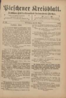 Pleschener Kreisblatt: Amtliches Publicationsblatt für den Kreis Pleschen 1901.04.13 Jg.49 Nr30