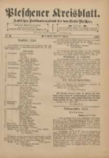 Pleschener Kreisblatt: Amtliches Publicationsblatt für den Kreis Pleschen 1901.04.17 Jg.49 Nr31