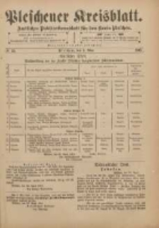 Pleschener Kreisblatt: Amtliches Publicationsblatt f&uuml;r den Kreis Pleschen 1901.05.01 Jg.49 Nr35