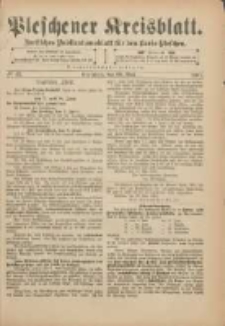 Pleschener Kreisblatt: Amtliches Publicationsblatt für den Kreis Pleschen 1901.05.29 Jg.49 Nr43