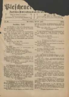 Pleschener Kreisblatt: Amtliches Publicationsblatt für den Kreis Pleschen 1901.06.15 Jg.49 Nr48