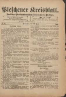 Pleschener Kreisblatt: Amtliches Publicationsblatt für den Kreis Pleschen 1901.06.22 Jg.49 Nr50