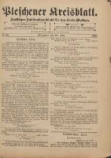Pleschener Kreisblatt: Amtliches Publicationsblatt für den Kreis Pleschen 1901.06.26 Jg.49 Nr51