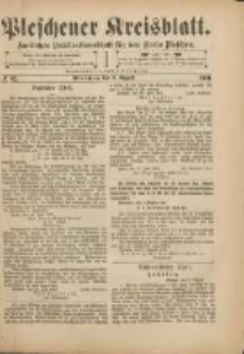 Pleschener Kreisblatt: Amtliches Publicationsblatt für den Kreis Pleschen 1901.08.03 Jg.49 Nr62