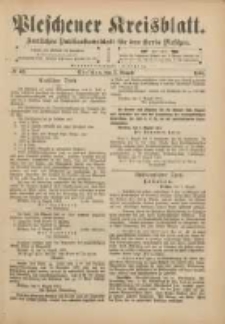Pleschener Kreisblatt: Amtliches Publicationsblatt für den Kreis Pleschen 1901.08.07 Jg.49 Nr63