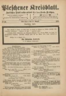 Pleschener Kreisblatt: Amtliches Publicationsblatt für den Kreis Pleschen 1901.08.10 Jg.49 Nr64