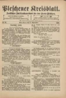 Pleschener Kreisblatt: Amtliches Publicationsblatt für den Kreis Pleschen 1901.09.07 Jg.49 Nr72