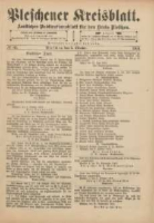 Pleschener Kreisblatt: Amtliches Publicationsblatt für den Kreis Pleschen 1901.10.05 Jg.49 Nr80