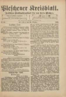 Pleschener Kreisblatt: Amtliches Publicationsblatt für den Kreis Pleschen 1901.10.26 Jg.49 Nr86