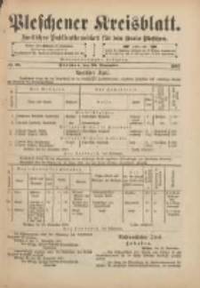 Pleschener Kreisblatt: Amtliches Publicationsblatt für den Kreis Pleschen 1901.11.20 Jg.93 Nr93