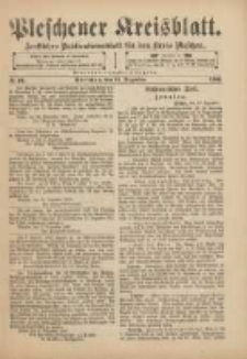 Pleschener Kreisblatt: Amtliches Publicationsblatt für den Kreis Pleschen 1901.12.11 Jg.49 Nr99