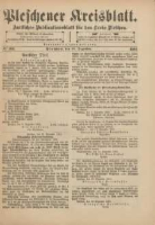 Pleschener Kreisblatt: Amtliches Publicationsblatt für den Kreis Pleschen 1901.12.14 Jg.49 Nr100