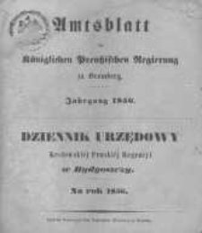 Amtsblatt der Königlichen Preussischen Regierung zu Bromberg. 1856.01.04 No.1