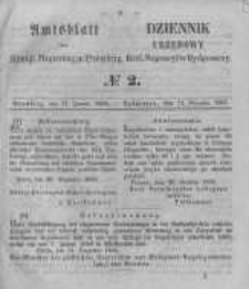 Amtsblatt der K&ouml;niglichen Preussischen Regierung zu Bromberg. 1856.01.11 No.2