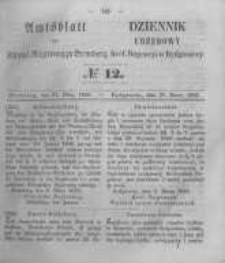 Amtsblatt der K&ouml;niglichen Preussischen Regierung zu Bromberg. 1856.03.21 No.12