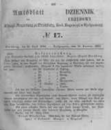 Amtsblatt der Königlichen Preussischen Regierung zu Bromberg. 1856.04.25 No.17