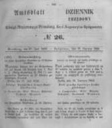 Amtsblatt der Königlichen Preussischen Regierung zu Bromberg. 1856.06.27 No.26