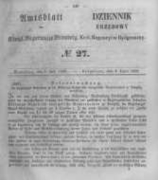 Amtsblatt der Königlichen Preussischen Regierung zu Bromberg. 1856.07.04 No.27