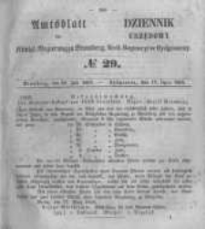 Amtsblatt der K&ouml;niglichen Preussischen Regierung zu Bromberg. 1856.07.18 No.29