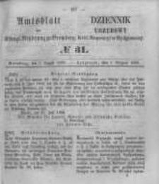 Amtsblatt der K&ouml;niglichen Preussischen Regierung zu Bromberg. 1856.08.01 No.31