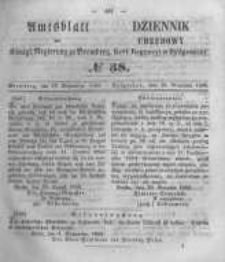 Amtsblatt der Königlichen Preussischen Regierung zu Bromberg. 1856.09.19 No.38