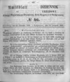 Amtsblatt der Königlichen Preussischen Regierung zu Bromberg. 1856.11.14 No.46
