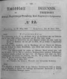 Amtsblatt der K&ouml;niglichen Preussischen Regierung zu Bromberg. 1857.03.20 No.12