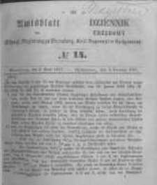 Amtsblatt der K&ouml;niglichen Preussischen Regierung zu Bromberg. 1857.04.03 No.14