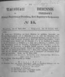 Amtsblatt der Königlichen Preussischen Regierung zu Bromberg. 1857.04.10 No.15