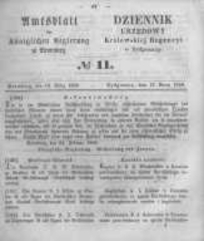Amtsblatt der Königlichen Preussischen Regierung zu Bromberg. 1858.03.12 No.11