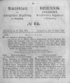 Amtsblatt der K&ouml;niglichen Preussischen Regierung zu Bromberg. 1858.03.19 No.12
