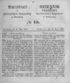 Amtsblatt der K&ouml;niglichen Preussischen Regierung zu Bromberg. 1858.03.26 No.13