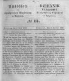 Amtsblatt der Königlichen Preussischen Regierung zu Bromberg. 1858.04.02 No.14