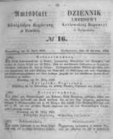 Amtsblatt der Königlichen Preussischen Regierung zu Bromberg. 1858.04.16 No.16