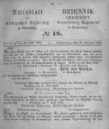 Amtsblatt der Königlichen Preussischen Regierung zu Bromberg. 1858.04.30 No.18